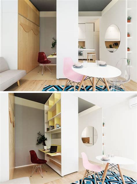 This Micro Apartment In Milan Has A Movable Multi Functional Wall