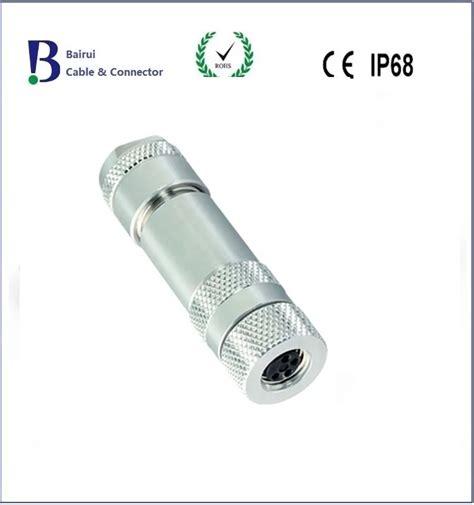 M8 Circular Sensor Connectors Waterproof Ip67 Stainless Steel 6pin Male