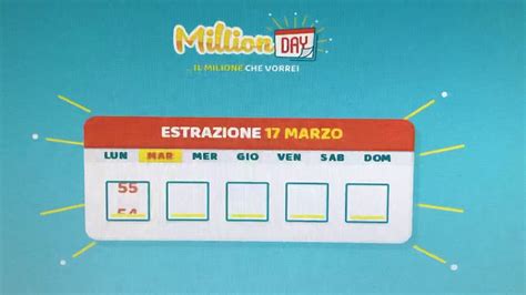 Million Day estrazione di martedì 17 marzo 2020 YouTube