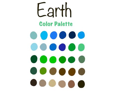 Earth Color Palette Procreate Color Palette 30 Count - Etsy