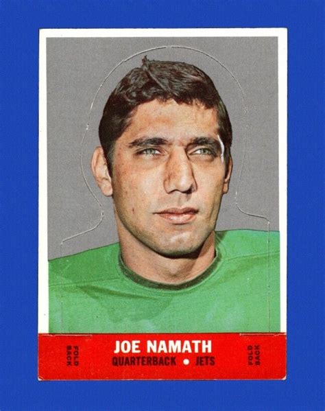 Topps Stand Ups Inserts Set Break Joe Namath Ex Exmint Gmcards