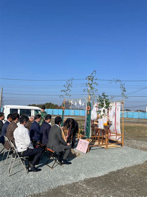 合志市にてマンションの地鎮祭を行いました2 株式会社 田村建装工業