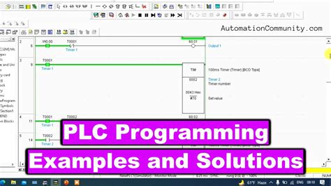 Plc Programming Examples And Solutions Online Automation Course Youtube