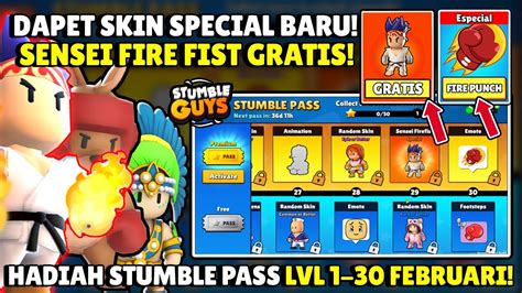 Bocoran Semua Hadiah Stumble Pass Skin Special Gratis Emote