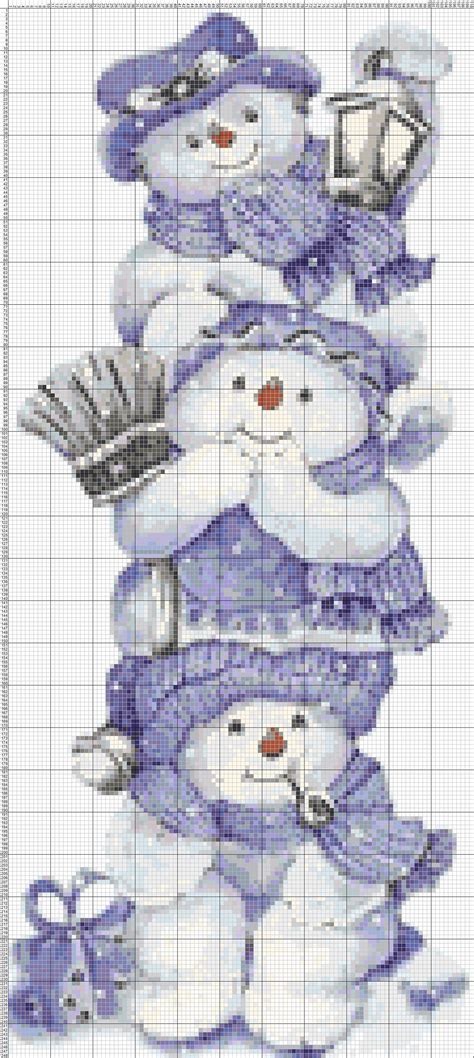 Buy 2 Get 1 Free Snowman Christmas 479 Cross Stitch Pattern Etsy