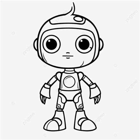 Coloriages Robots Gratuits Imprimer Vecteur Png Coloriage Robot