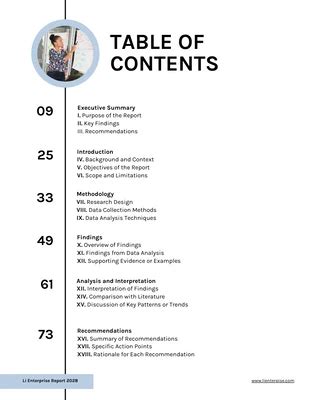 Free Books Table Of Contents Templates Venngage