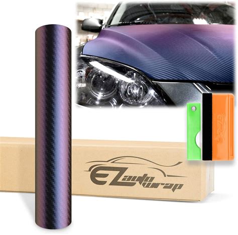 Amazon 12 X60 1FTx5FT Purple Blue Chameleon Carbon Fiber