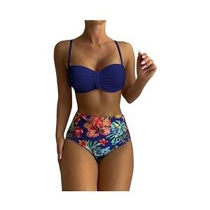 Coolsterster Bikini Donna Mare Curvy Costume Donna Due Pezzi Push Up