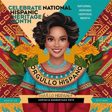 Premium Photo National Hispanic Heritage Month Social Media Post Design Template