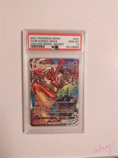 Pokemon Blaziken Vmax Alternate Art Secret Off