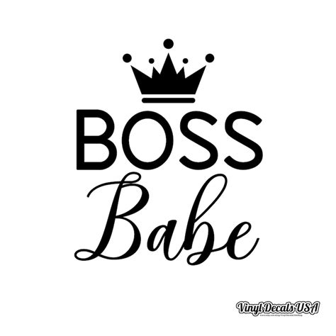 Boss Babe Decal Babe Decal Boss Babe Car Decal Vinyl Decal Etsy