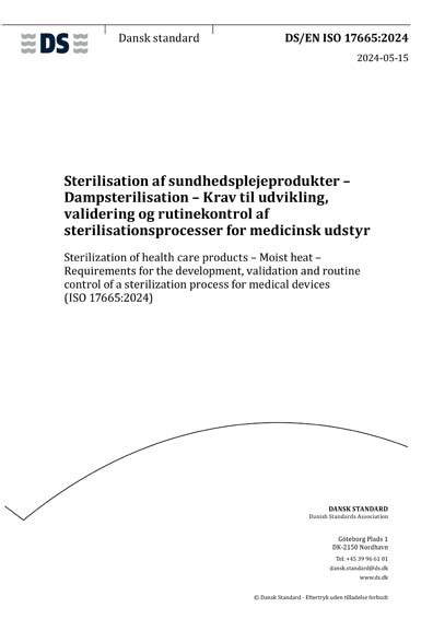 DS EN ISO 17665 2024 Sterilization Of Health Care Products Moist