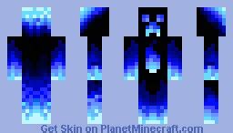 Blue Creeper Minecraft Skin