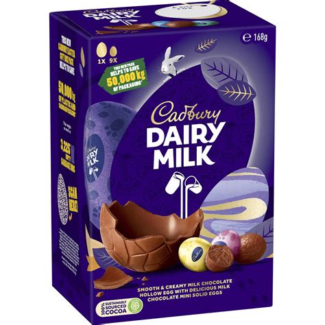 Cadbury Dairy Milk Chocolate Easter T Box 168g Woolworths