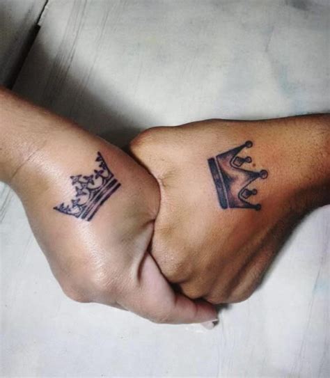 Matching King And Queen Tattoos For Couples Queen Tattoo