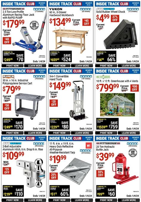 Harbor Freight Tools Inside Track Club Member Deals Best Offers