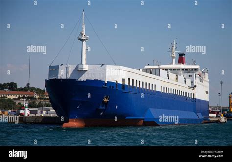 Roro Ship Is Loading In A Port Stock Photo Alamy