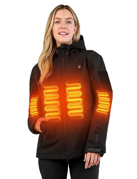 Heated Jacket for Men and Women, Winter Coat with 12V 16000mAh Battery ...