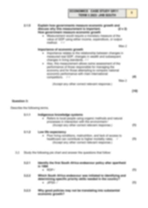 Solution Gr Econ Case Study Marking Guidelines Studypool