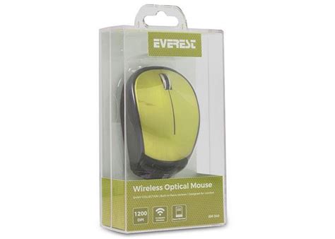 Everest Sm Usb Ye Il D Optik S Per Sessiz Alkalin Pilli Kablosuz Mouse