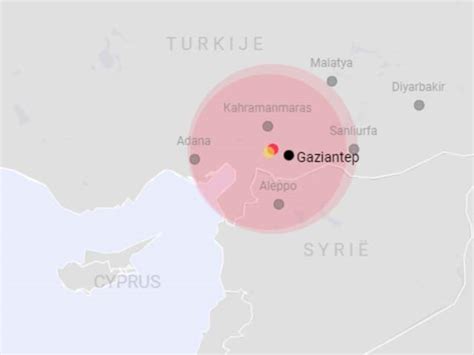 Aardbeving Turkije Plattegrond See The Devastating Impact With This