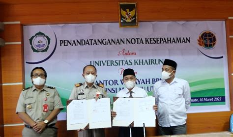 Unkhair Dan Kanwil BPN Malut Jalin Kerjasama Universitas Khairun