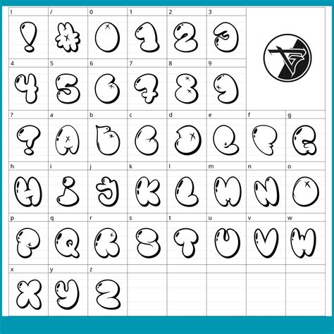 Graffiti Throw up Font Png/svg/ttf,procreate Stamp,street Style,urban ...