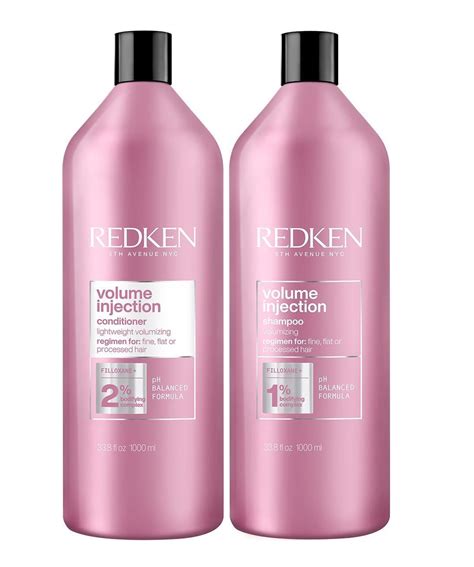 Redken Volume Injection Shampoo 1000ml Conditioner 1000ml