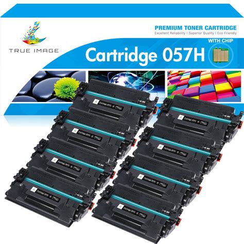 True Image 8-Pack Compatible Toner Cartridge with Chip for Canon 057H ...