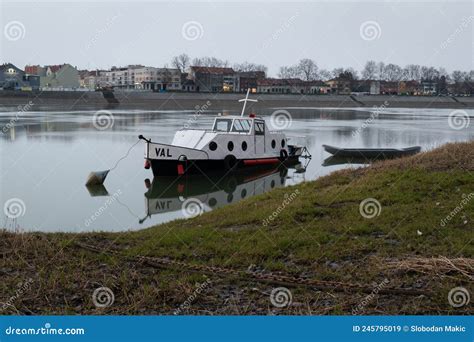 Anchored Boat Portuguese Ancient Tile Editorial Image CartoonDealer