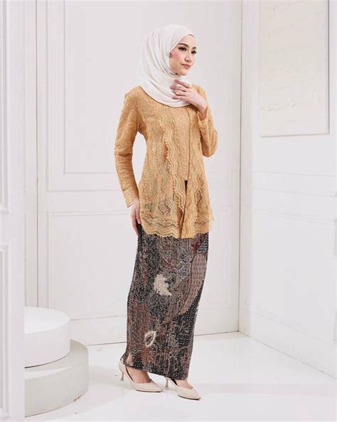 Lovisa Kebaya In Nude Brown Women S Fashion Muslimah Fashion Baju