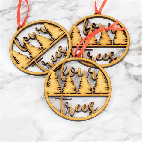 Bulk Personalized Custom Wood Ornaments Laser Cut Unique Holiday Affordable T Etsy