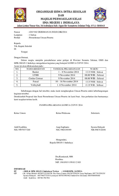 Contoh Proposal Pengajuan Dana Kegiatan Lomba Paskibra Berbagi Contoh
