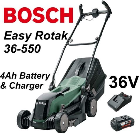 Bosch Easyrotak Cordless Mower With Ah Battery Charger V