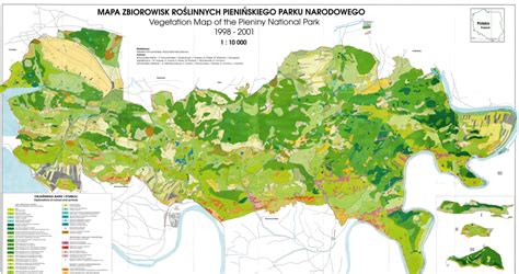 Mapa Zbiorowisk Ro Linnych Pieni Skiego Parku Narodowego Poznaj Pieniny