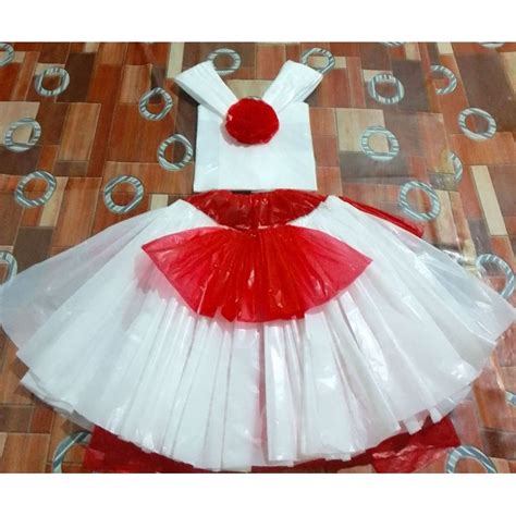 Jual Baju Daur Ulang Plastik Kresek Merah Putih Shopee Indonesia