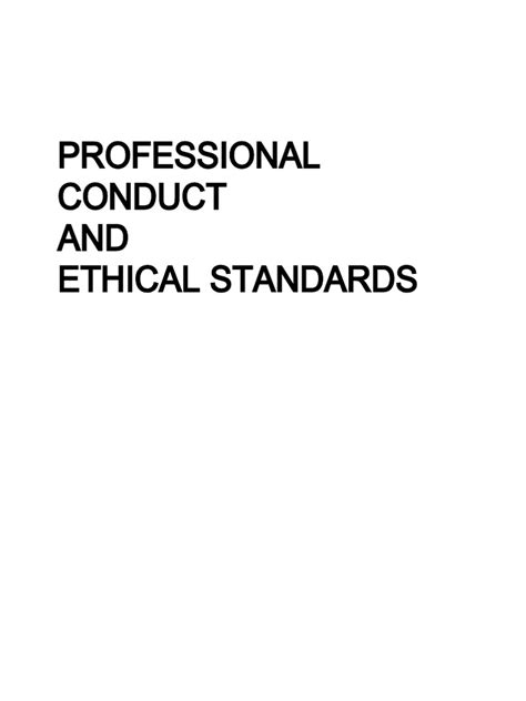 professional conduct  morality virtue