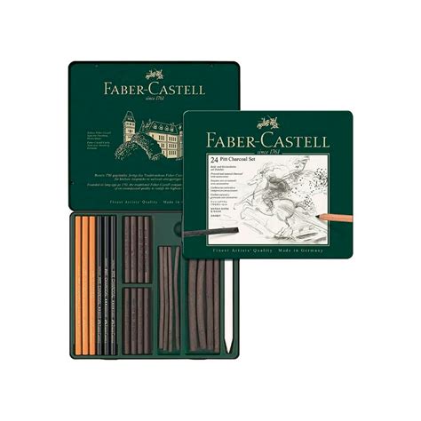 Faber Castell Pitt Charcoal Carboncillo Set De Piezas