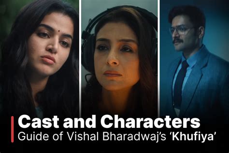 Khufiya Cast And Characters Explained In Detail! - Spotlight Central