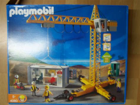 Playmobil Mega Set Baustelle Mit Kran G Nstig Kaufen Ebay