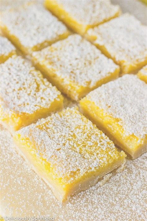 Classic Lemon Bars | Deliciously Sprinkled