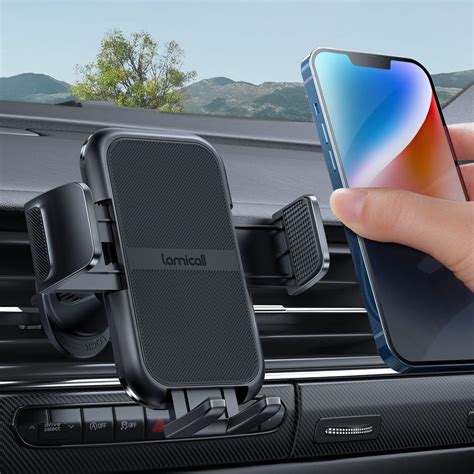 Lamicall Car Vent Phone Mount Wider Clamp Metal Hook Air Vent