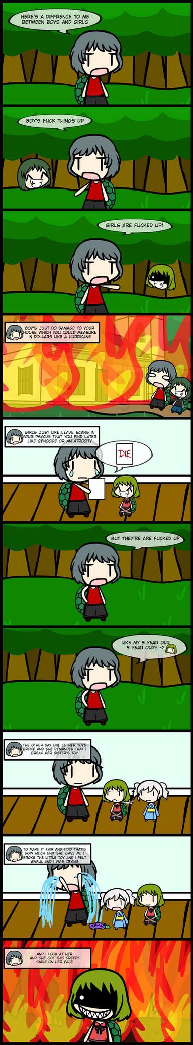 [Walfas Comics]-Boys Vs. Girls by CrystalFujimori on DeviantArt