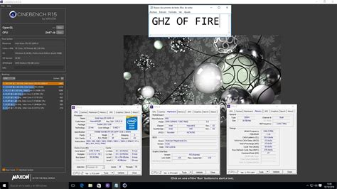 Ghz Of Fire S Cinebench R Score Cb With A Xeon E V