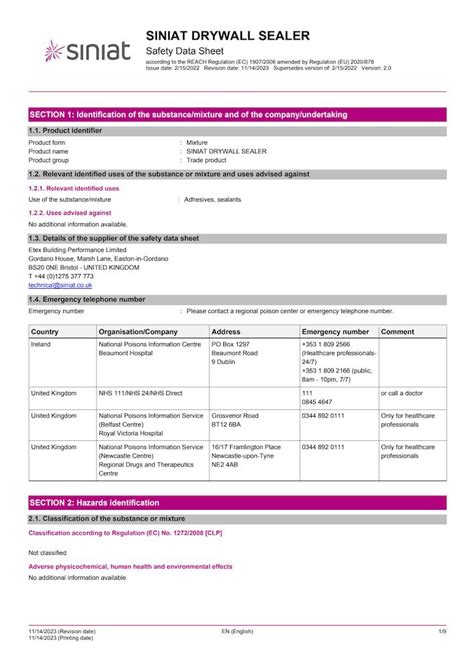 Documentation - Siniat 