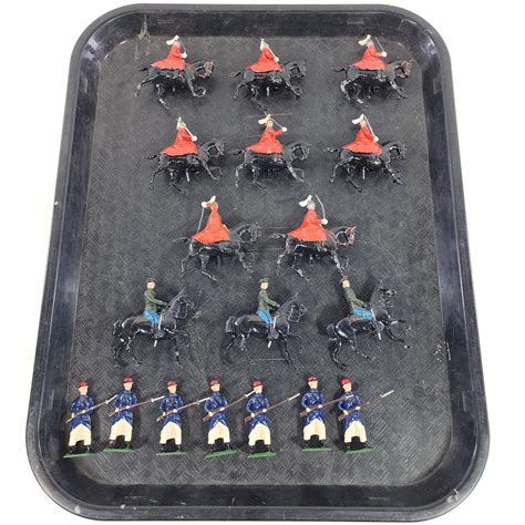 Lot 18pc Vintage Britains Lead Toy Soldiers