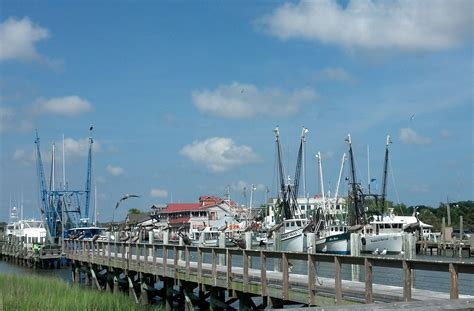 View of Shem Creek from Shem Creek Boardwalk during the Shem Creek ...