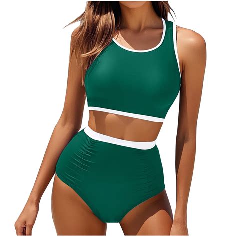 Efsteb High Waisted Thong Bikini Sets For Women Womens High Waisted