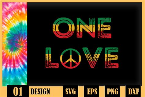 One Love Rasta Reggae Music Hippie Peace Graphic By Skinite · Creative